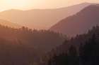 Sunset from Morton Overlook-Great Smoky Mountains National Park-Tennessee Art Print